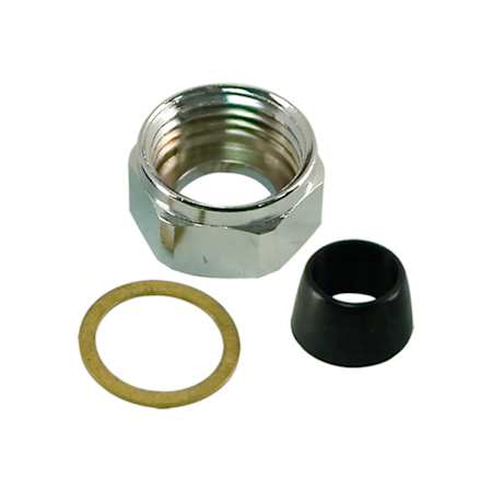 Jones Stephens 1-1/16" Brass Faucet Nut Chrome Plated