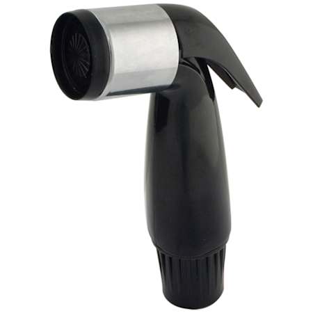 Jones Stephens Aqua-Pure 1-1/2" Grip Plastic Spray Head Black