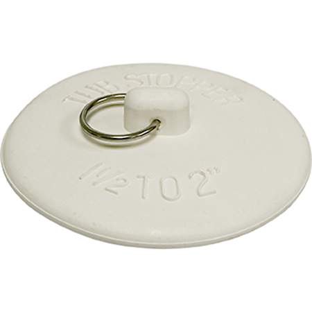 Jones Stephens 1-1/2" Rubber Drain Stopper White