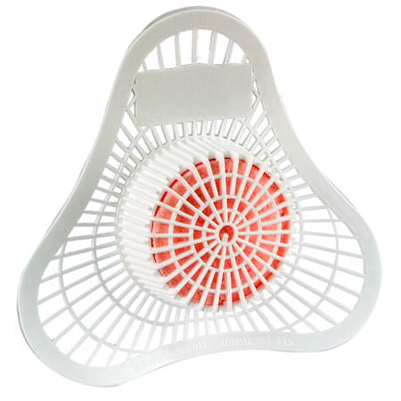 Jones Stephens 1-1/4"H x 9"W Urinal Screen with Deodorizer White