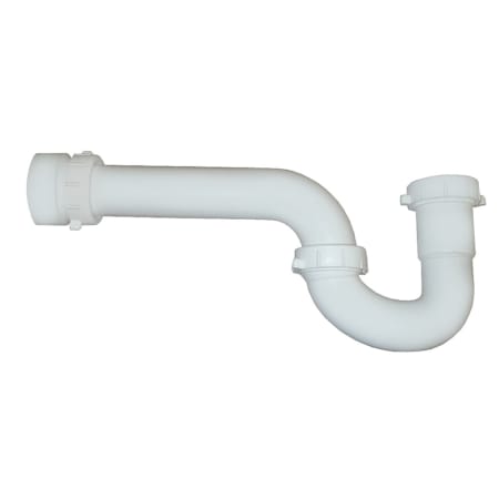 Jones Stephens 1 1/2 PVC P-TRAP W/ SOLV WELD White