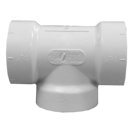 Jones Stephens *CVR* PVC 2 CLEANOUT TEE White