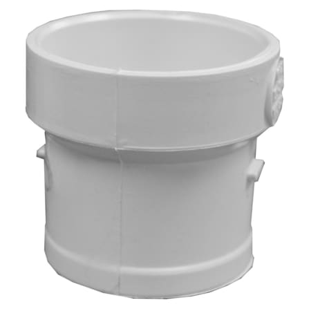 Jones Stephens *CVR* PVC 3 NO-HUB ADAPTER-CAST IRO White