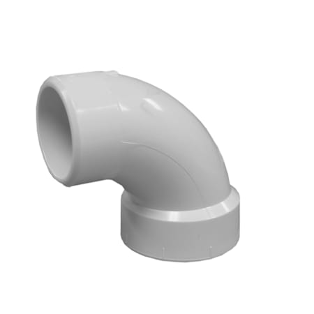 Jones Stephens *CVR* PVC 4 1/4 BEND STREET White