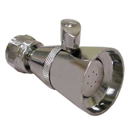 Jones Stephens California Energy Commission Not Registered 2-1/8 Chrome Brass Adjustable SHWRHD Chrome Plated