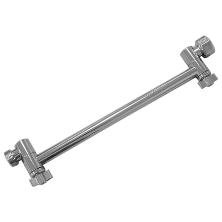 Jones Stephens 1/2 X 10 Chrome Adjustable Shower ARM Chrome Plated