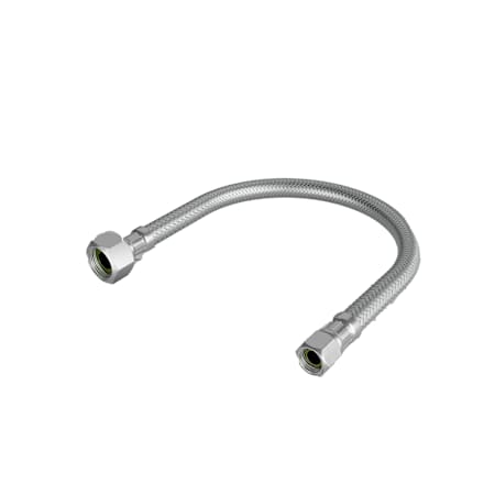Jones Stephens 3/8" Compression x 1/2" FIP x 12" Braided Faucet Connector Stainless Steel