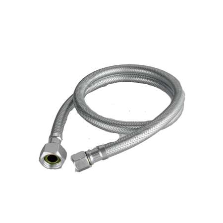 Jones Stephens Lead Law Compliant 3/8X1/2X30 ODXFIP Stainless Steel Faucet Connector Chrome Plated