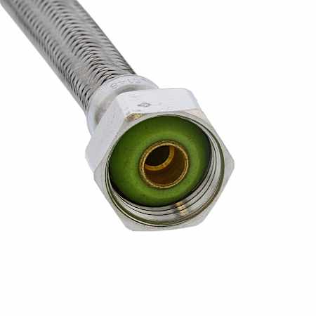 Jones Stephens 1/2" x 1/2" FIP x 12” Braided Stainless Steel Faucet Connector Stainless Steel