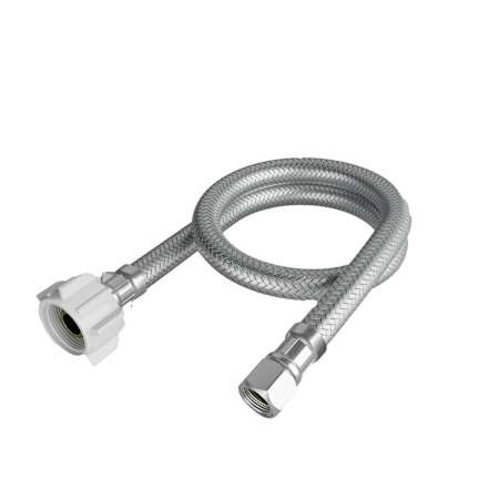 Jones Stephens 1/2" x 7/8" BC x 20” Braided Stainless Steel Toilet Connector Stainless Steel
