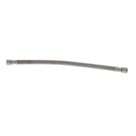 Jones Stephens 1/4" x 1/4" x 12” Braided Stainless Steel Ice Maker Connector Stainless Steel