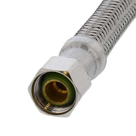Jones Stephens 3/8" x 3/8” x 20” Braided Stainless Steel Dishwasher Connector Stainless Steel