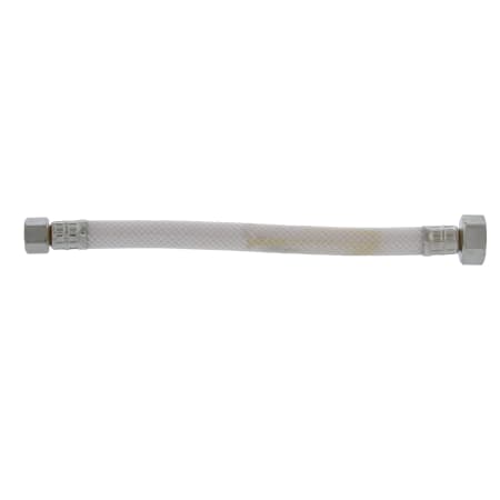 Jones Stephens 3/8" x 1/2" FIP x 9” Vinyl Faucet Connector White
