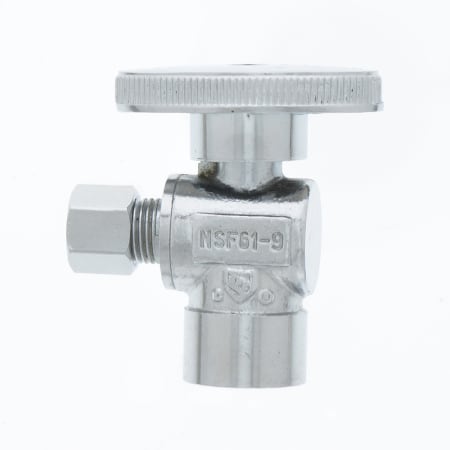Jones Stephens 1/2 SWT X 1/4 OD QTR TURN CHR ANG SUPPLY STOP LF Chrome Plated
