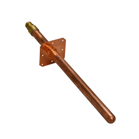 Jones Stephens ½" F1960 PEX Stub Out Straight with Square Mounting Flange, Closed End, 12" Long N/A