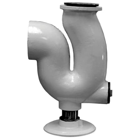 Jones Stephens 2 Cast Iron IPS Adjustable Trap Standard White