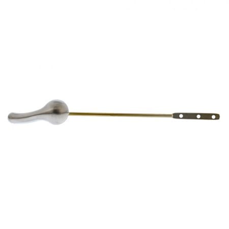Jones Stephens Brushed Nickel Toilet Tank Trip Lever with 8" Brass Arm and Metal Spud and Nut N/A
