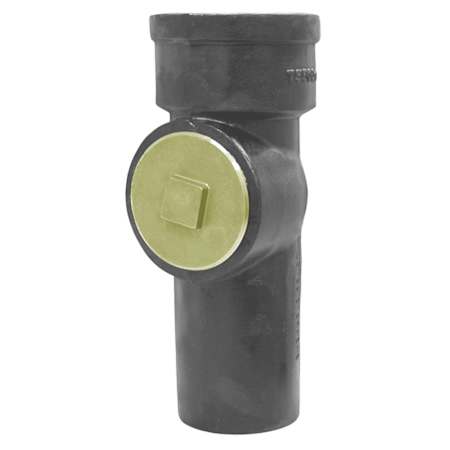 Jones Stephens 4" x 4" Service Weight Test Tee with Plug - 13-7/8" Length N/A