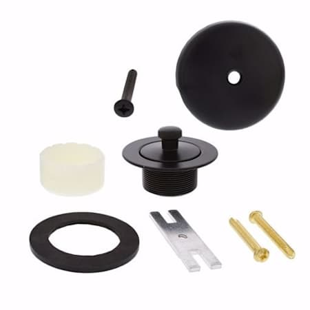 Jones Stephens One-Hole Lift and Turn Tub Drain Trim Kit, Includes Conversion Bar Matte Black
