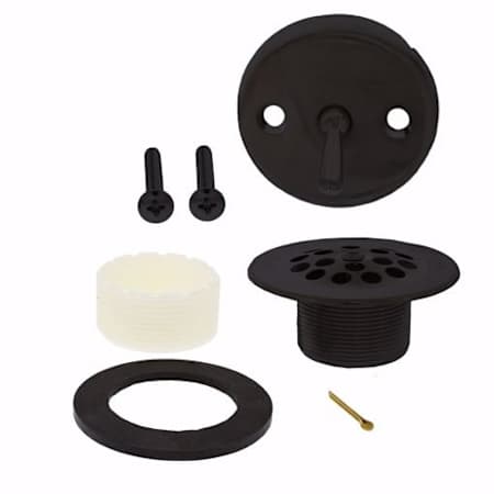 Jones Stephens Two-Hole Trip Lever Tub Drain Trim Kit Matte Black