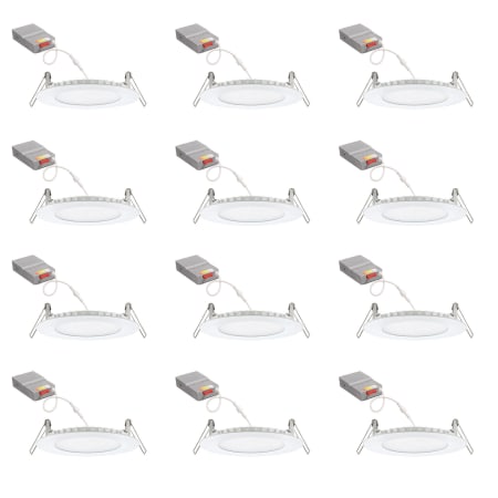 Juno Lighting Pack of (12) 4" Switchable White LED Canless Recessed Light White
