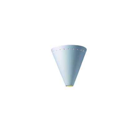 Justice Design Group Single Light 8.5" Cut Cone Interior Wall Sconce Rated for Damp Locations from the Ceramic Collection Bisque