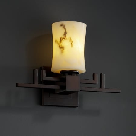Dark Bronze finish with (-60) Hourglass shade option