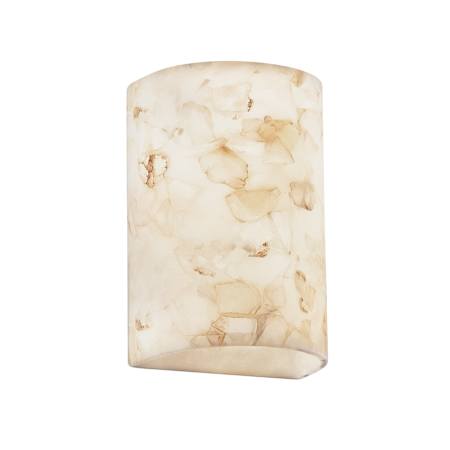 Justice Design Group Wall Washer Wall Sconce from the Alabaster Rocks Collection Alabaster