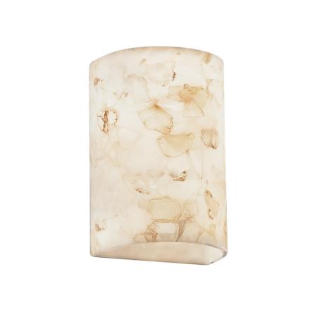 Justice Design Group Alabaster Rocks 7.75" Wall Sconce Alabaster