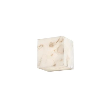 Justice Design Group Alabaster Rocks! 5" Wide LED Wall Sconce Alabaster Rocks