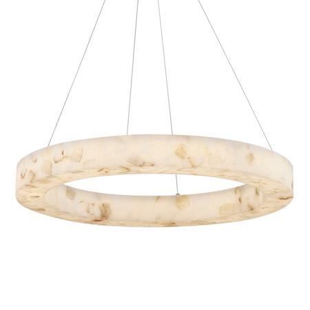 Justice Design Group Medley 32" Wide Ring Chandelier Brushed Brass