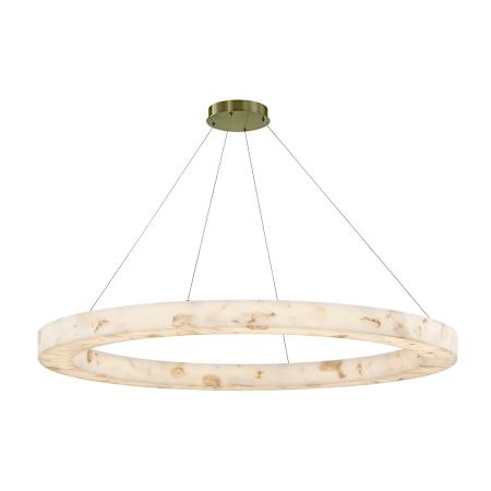 Justice Design Group Medley 52" Wide Ring Chandelier Brushed Brass