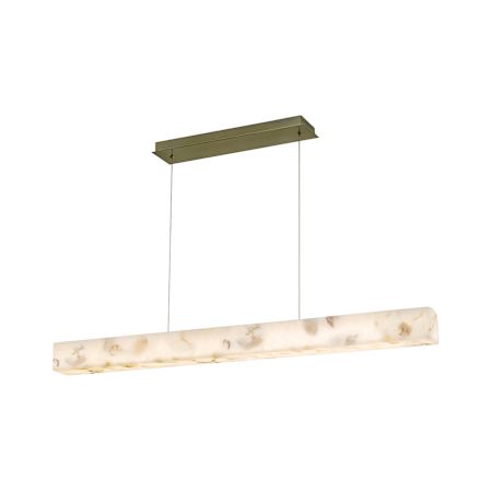 Justice Design Group Medley 48" Wide Linear Pendant Brushed Brass