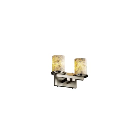 Justice Design Group Alabaster Rocks 2 Light Vanity Light Brushed Nickel