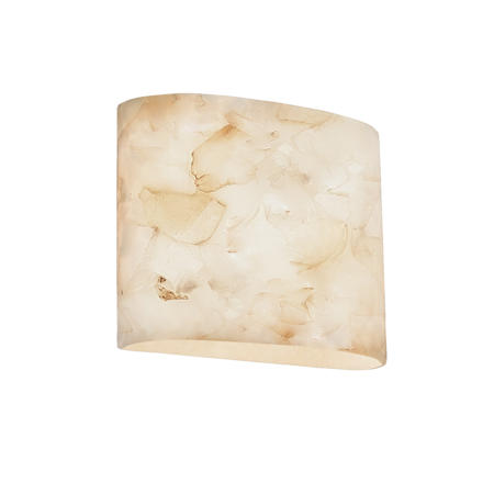 Justice Design Group Alabaster Rocks 11.75" ADA Compliant Wall Sconce Alabaster