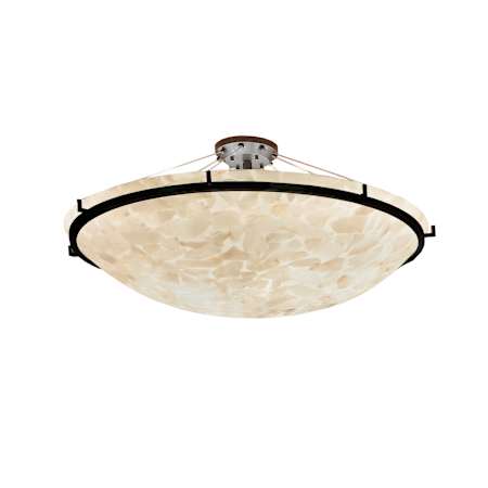 Justice Design Group Round Semi-Flush Bowl w/ Ring 48 Inches