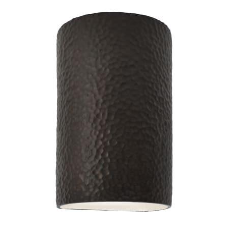 Justice Design Group Ambiance 7.75" Outdoor Wall Sconce Hammered Iron