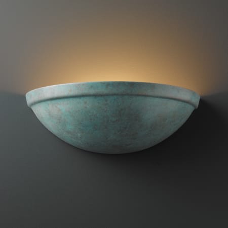Justice Design Group Ambiance 15" Wall Sconce Verde Patina