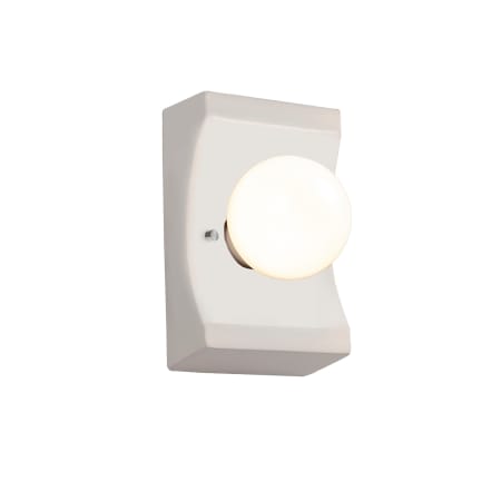 Justice Design Group Ambiance 8" Tall Ceramic Wall Sconce Bisque