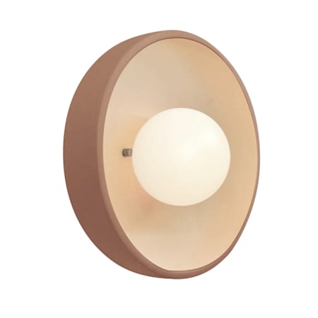 Justice Design Group Ambiance Collection - Coupe 4" Tall LED Wall Sconce Adobe