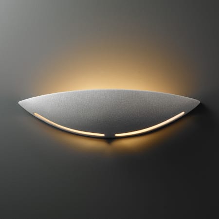 Justice Design Group Ambiance 23" Wall Sconce White Crackle