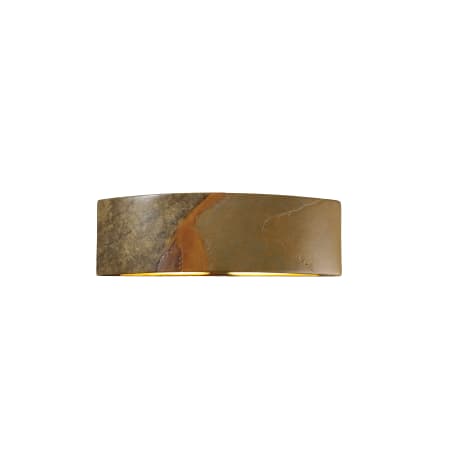 Justice Design Group Ambiance 19.5" ADA Compliant Wall Sconce Harvest Yellow Slate