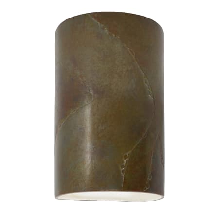 Justice Design Group Ambiance 7.75" ADA Compliant Wall Sconce Tierra Red Slate