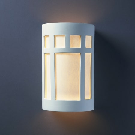 Justice Design Group Ambiance 7.75" ADA Compliant LED Wall Sconce Bisque