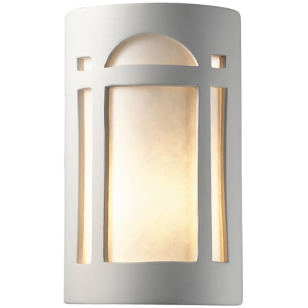 Justice Design Group Single Light 12-1/2" Tall Wall Sconce with Ceramic Shade - ADA Compliant Bisque