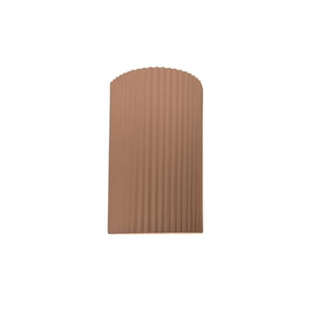Justice Design Group Ambiance 10" Tall LED Wall Sconce Adobe