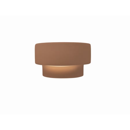 Justice Design Group Ambiance 6" Tall Wall Sconce Adobe