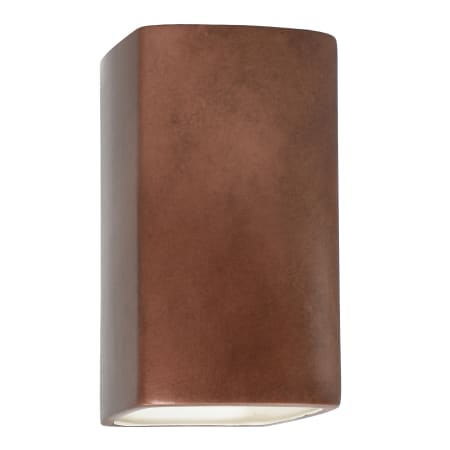 Justice Design Group Ambiance 7.25" ADA Compliant LED Wall Sconce Antique Copper