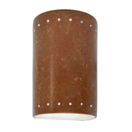 Justice Design Group Ambiance 5.75" ADA Compliant Wall Sconce Rust Patina