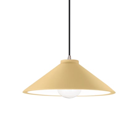 Justice Design Group Radiance 12" Wide Pendant Brushed Nickel